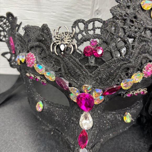 Costume Feather Masquerade Halloween Mardi Gras Cosplay Party Mask - Picture 4 of 10